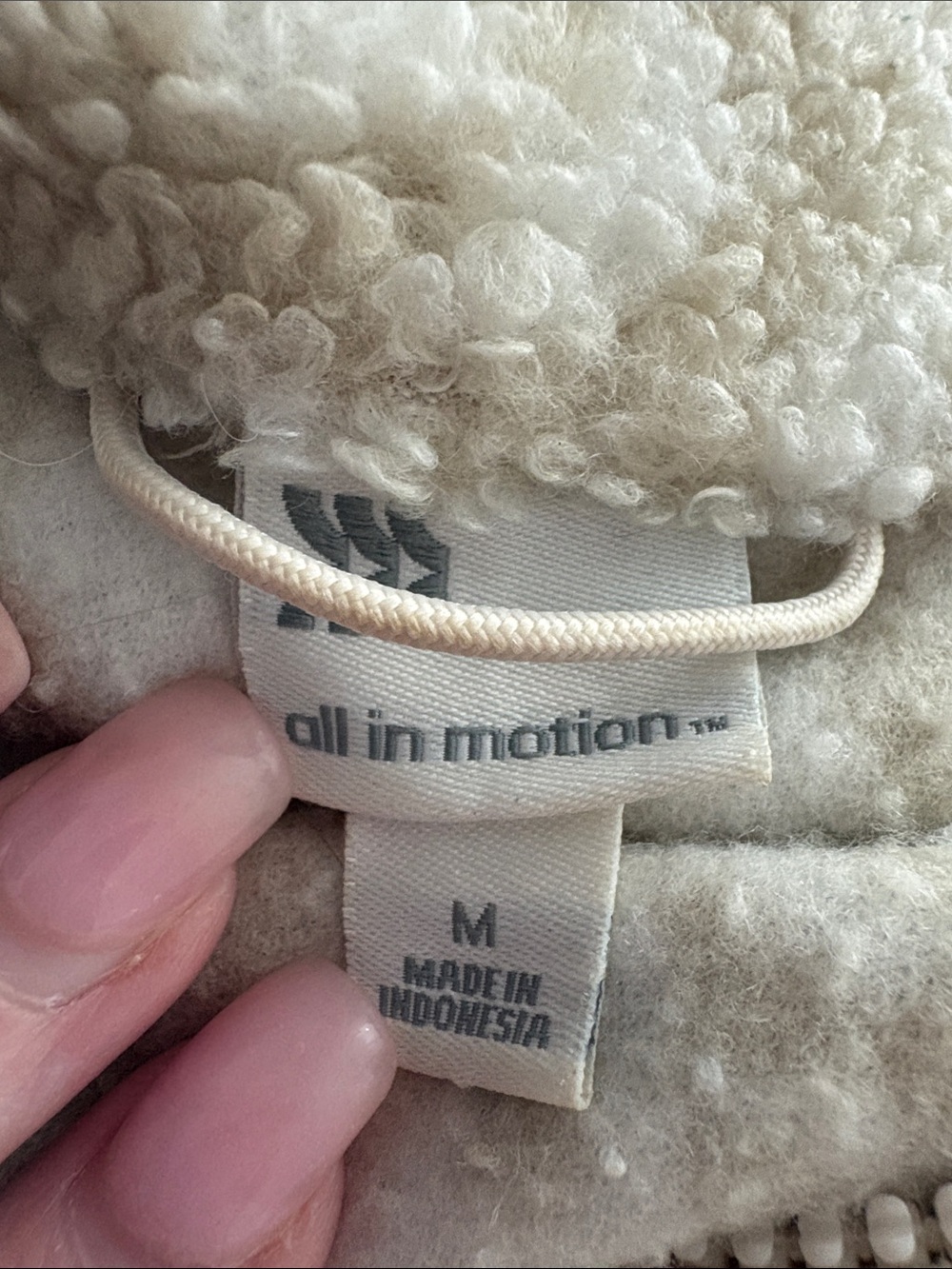 All in Motion Women's Sherpa Cropped Jacket Size M - Picture 12 of 17